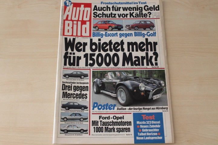 Deckblatt Auto Bild (49/1986)
